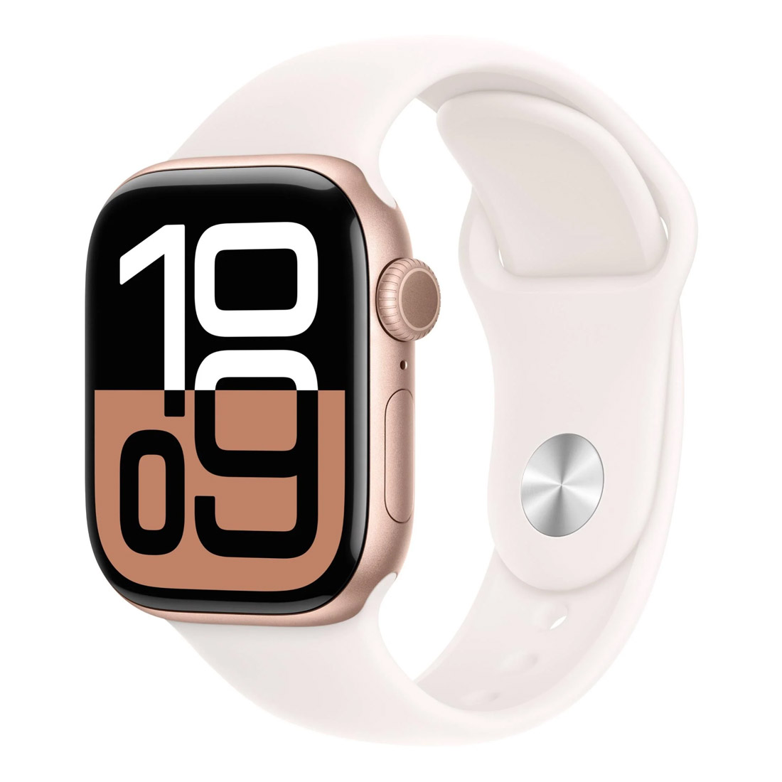 Apple Watch Series 10 GPS 42mm Rose Gold Aluminium Case W/ Light Blush Sport Band (M/L)