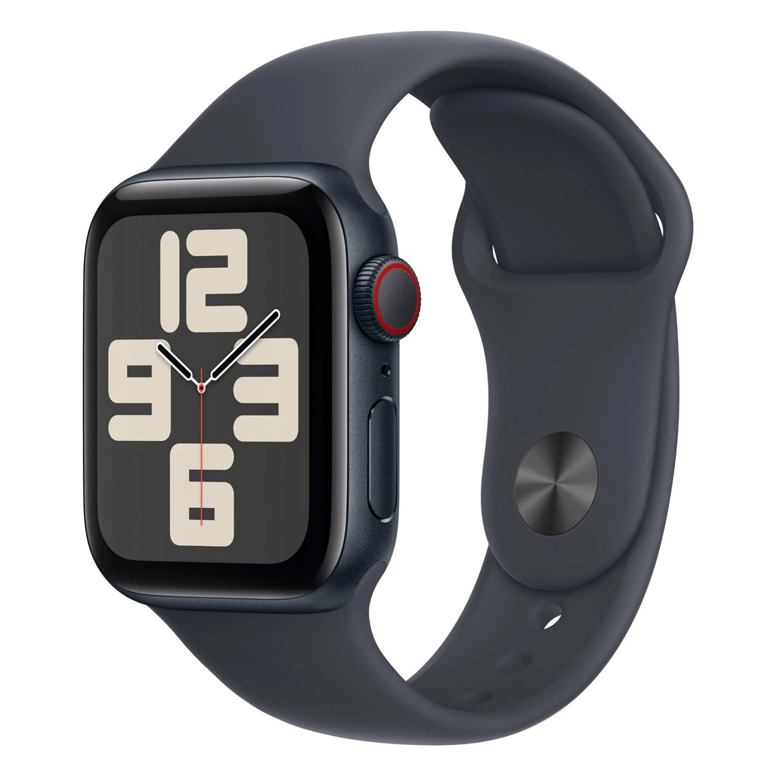Apple Watch SE 40mm GPS + Cellular Midnight Aluminium Case w/ Midnight Sport Band (S/M) [2nd Gen, 2024]