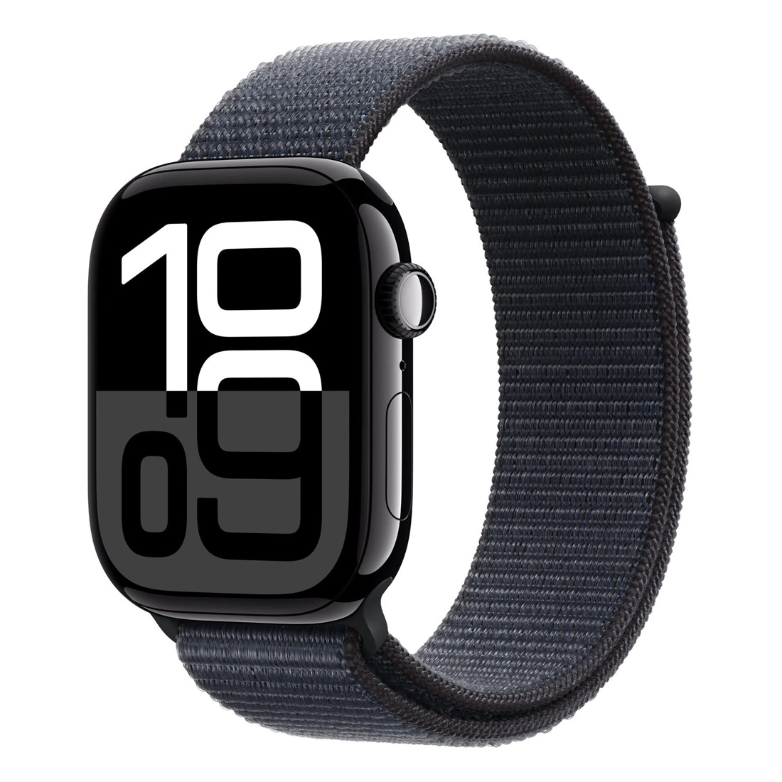 Apple Watch Series 10 42mm GPS + Cellular Jet Black Aluminium Case w/ Ink Sport Loop
