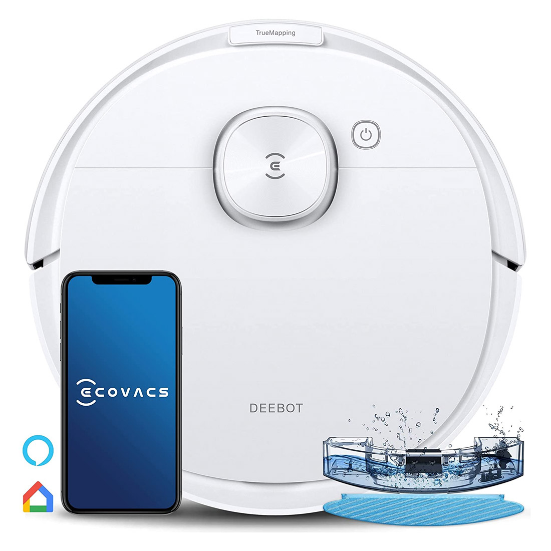 ECOVACS Deebot N8 Robot Vacuum Cleaner White [Refurbished] - Excellent