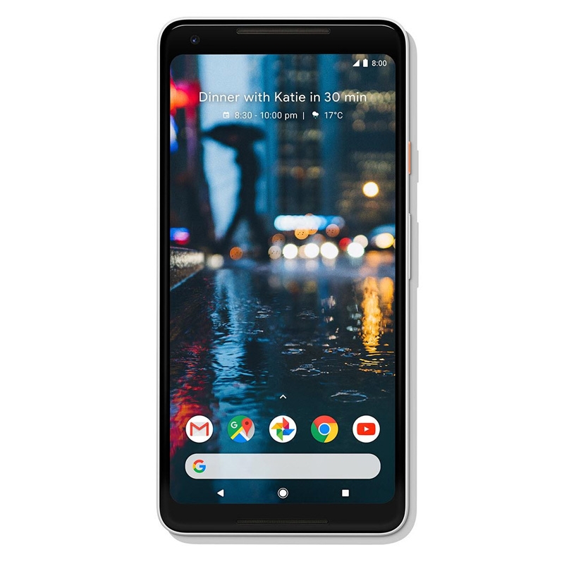 Google Pixel 2 XL (6.0", 128GB/4GB, Scanner, AI Camera, for Telstra) - White