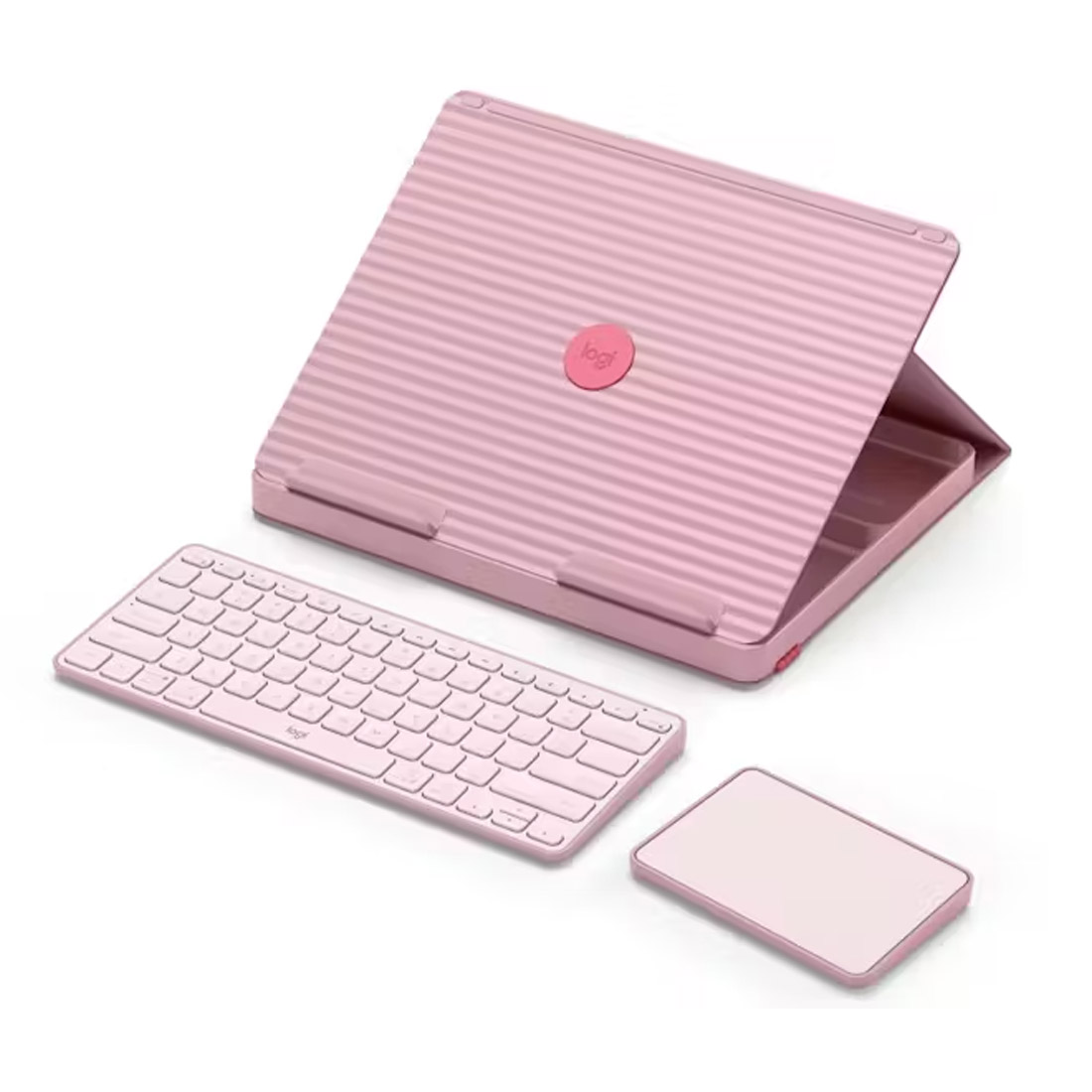 Logitech Casa Pop-Up Desk w/ Keyboard & Touchpad 920-011284 - Bohemian Blush