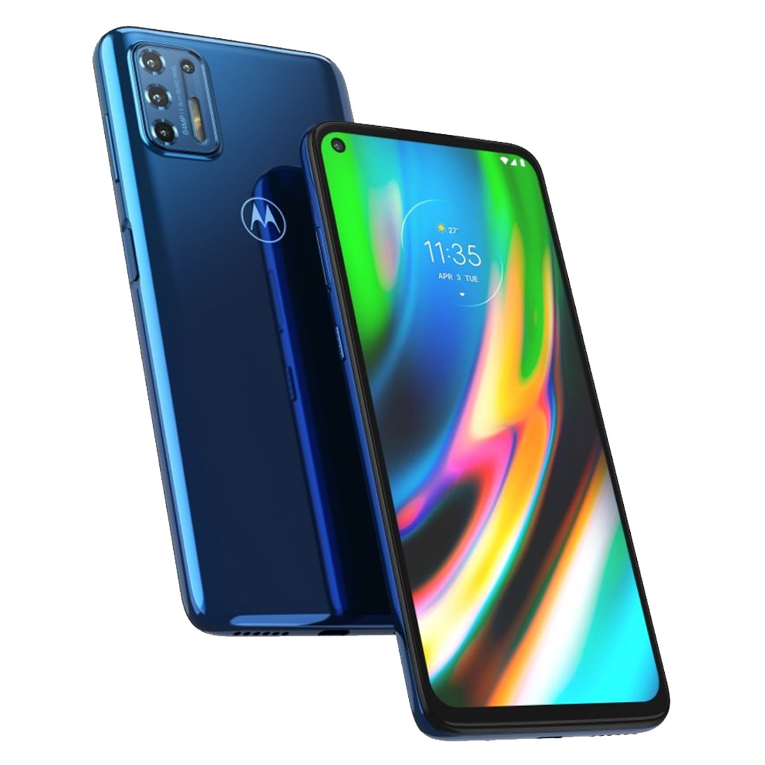 Motorola Moto G9 Plus (Dual SIM 4G, 5000mAh, 128GB/6GB) - Sapphire Blue