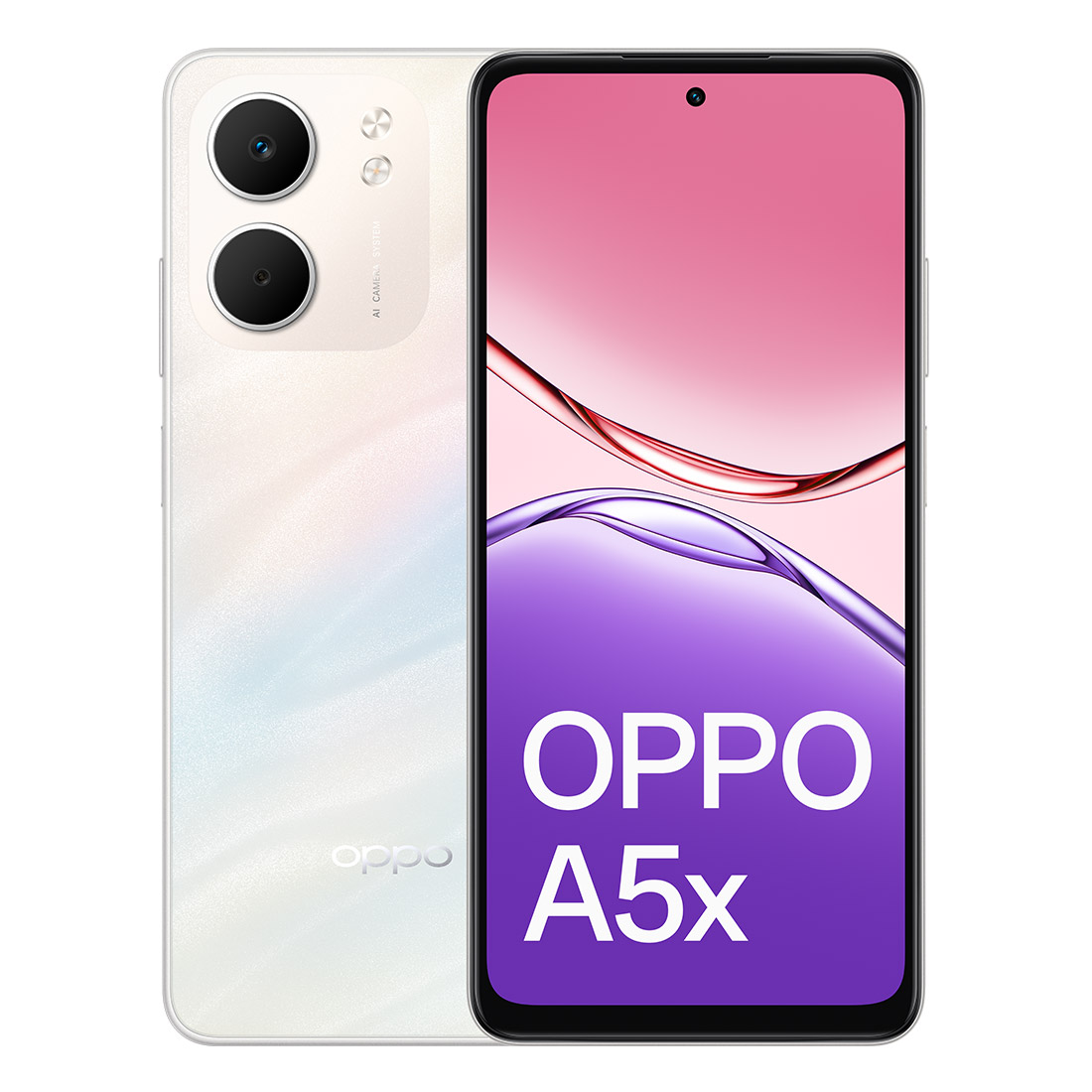 OPPO A5X 4G (Dual Sim, 128GB/4GB, 6.67'', CPH2725) - Laser White
