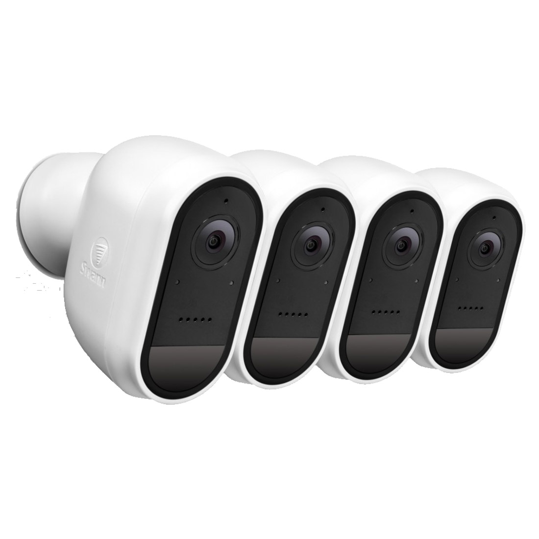 Swann 4-Pack 1080p Wire-Free Outdoor Security Camera SWIFI-CAMWPK4-GL - White