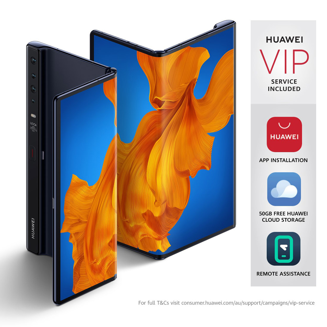 Huawei Mate Xs 5G (8" Foldable FullView Display) - Interstellar Blue [Refurbished] - As New