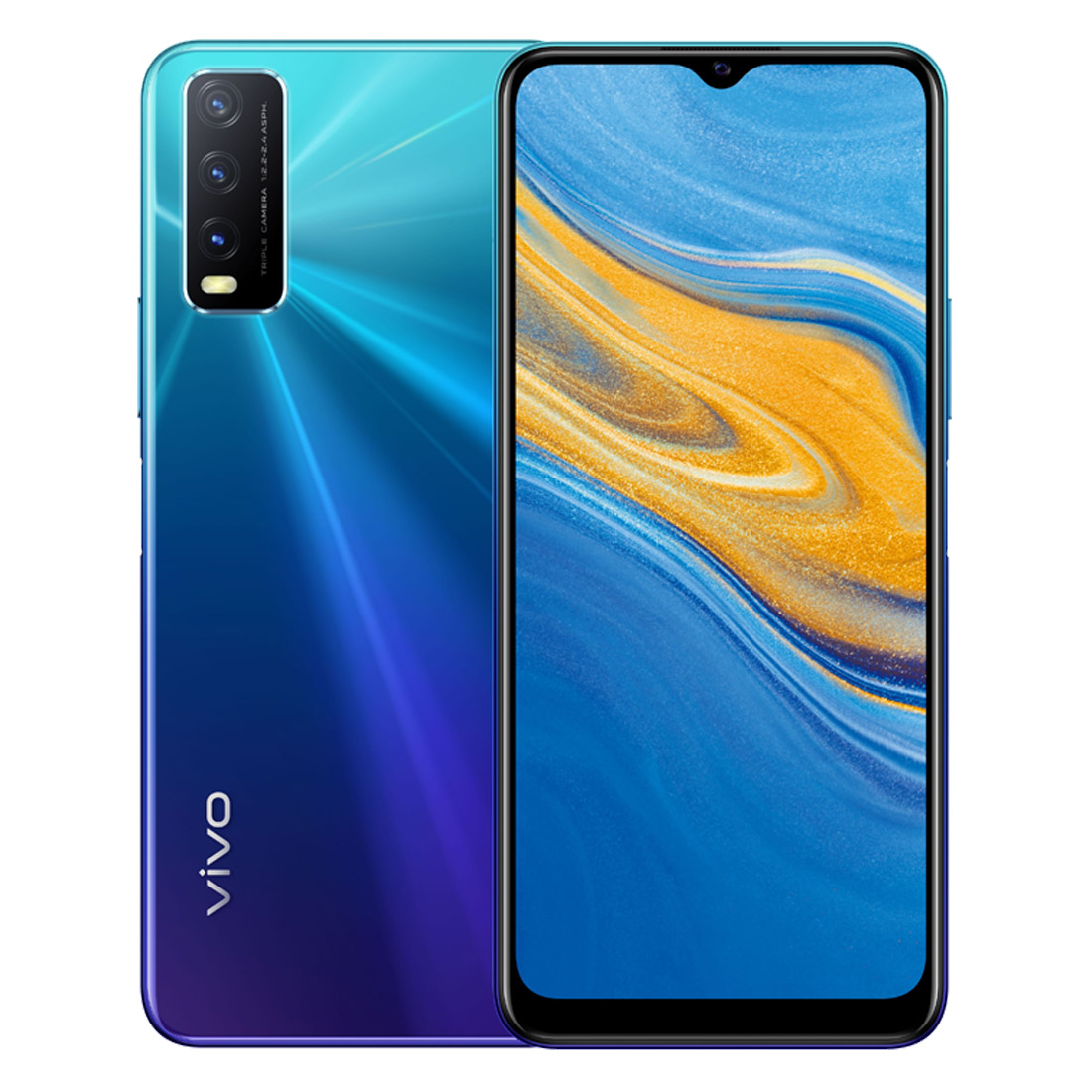 Vivo Y20s (Dual Sim 4G/4G, 5000MAh, 128GB/4GB) - Nebula Blue