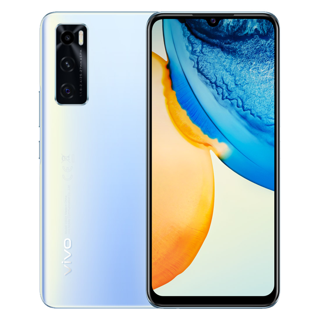 vivo Y70 (FlashCharge, 48MP Triple Camera, 128GB/8GB) - Oxygen Blue
